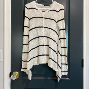 Black and White Striped Sweater